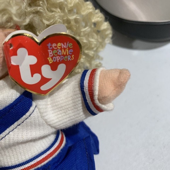 Vtg TY Dear Debbie Teenie Beanie Boppers Collection Cheerleader - Picture 3 of 9